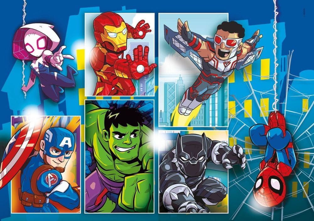 Clementoni Puzzle Marvel Super Hero Adventures: Vzhůru do boje 30 dílků - obrázek 1