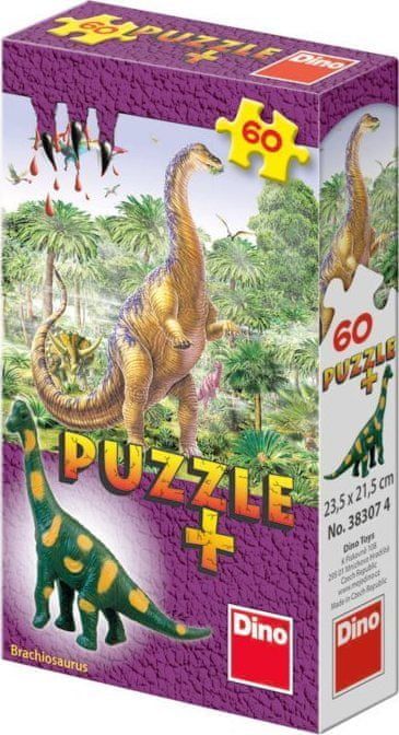 Dino Puzzle s figurkou saura: Brachiosaurus 60 dílků - obrázek 1
