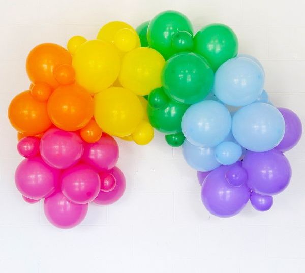MojeParty Set Balónků na balónkový oblouk Rainbow 60 ks - obrázek 1