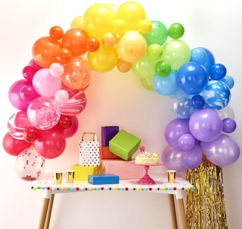 MojeParty Sada balónků na balónkový oblouk duhová 70 ks - obrázek 1