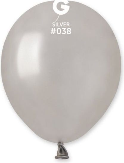 Grabo Balónky dekorační stříbrné 13 cm 100 ks - obrázek 1