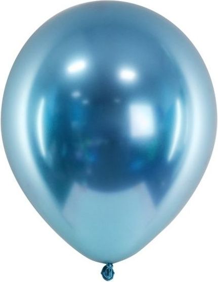 PartyDeco Balónek latexový lesklý Glossy modrý 30 cm 50 ks - obrázek 1