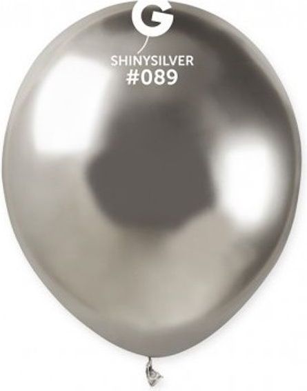 Grabo Balónky latexové dekorační chromové stříbrné 13 cm 100 ks - obrázek 1