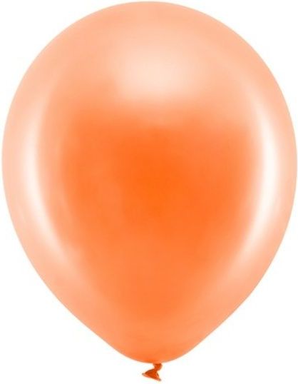 PartyDeco Balónky dekorační metalické 30 cm Rainbow oranžové 100 ks - obrázek 1