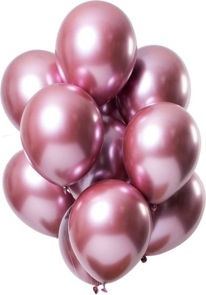 MojeParty Balónky latexové zářivé růžové 33 cm 12 ks - obrázek 1