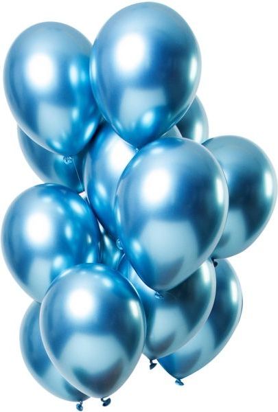 MojeParty Balónky latexové zářivé modré 33 cm 12 ks - obrázek 1