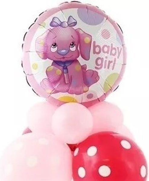 GoDan SET balónků Baby Girl Pejsek - obrázek 1
