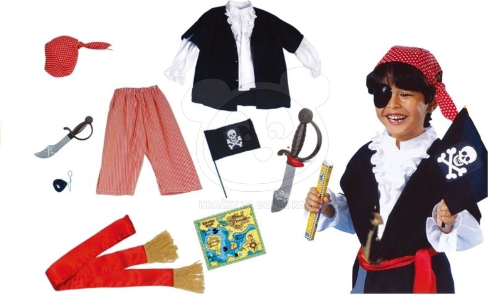 Kostým piráta s příslušenstvím - obrázek 3