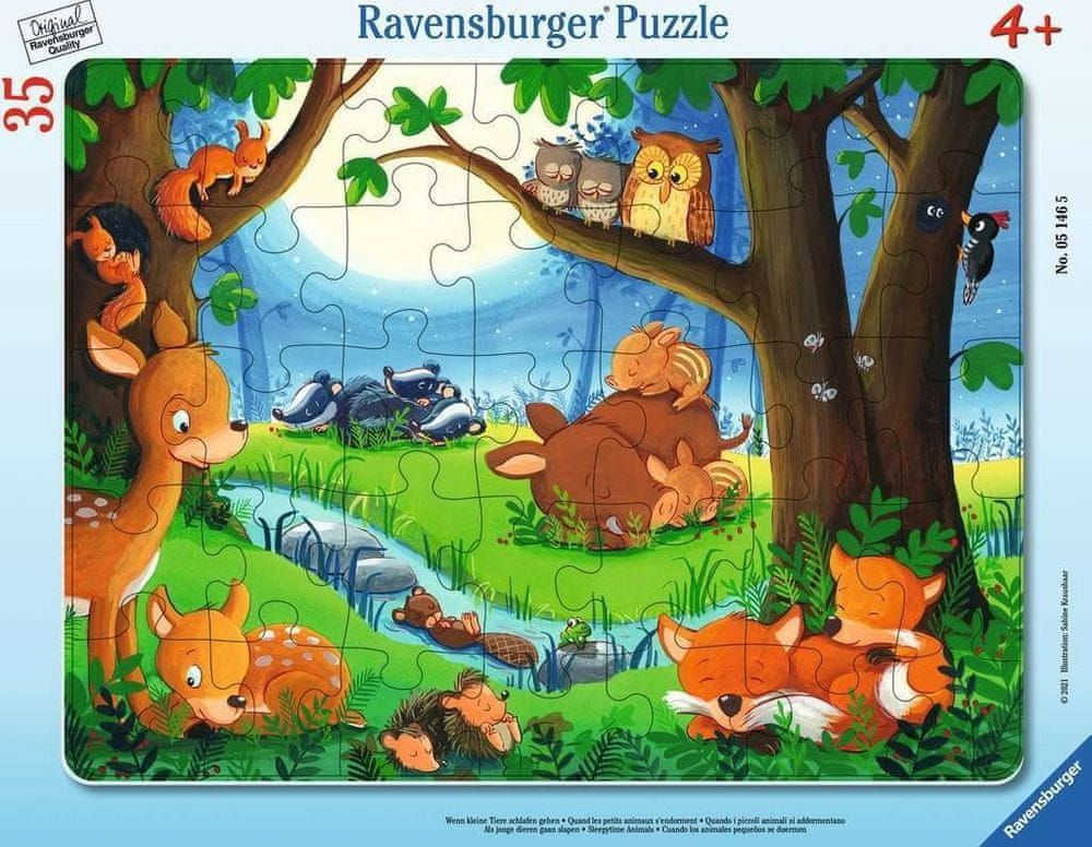 Ravensburger Puzzle Když jdou všichni spát 35 dílků - obrázek 1