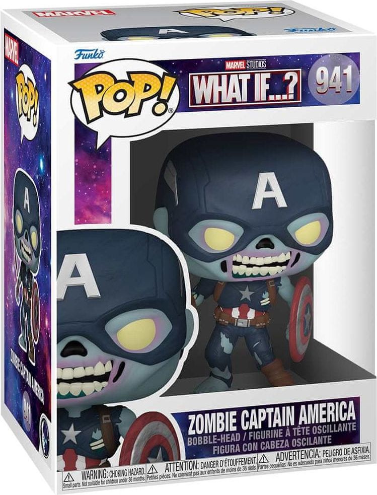 Funko POP! Marvel What If S2 - Zombie Captain America - obrázek 1