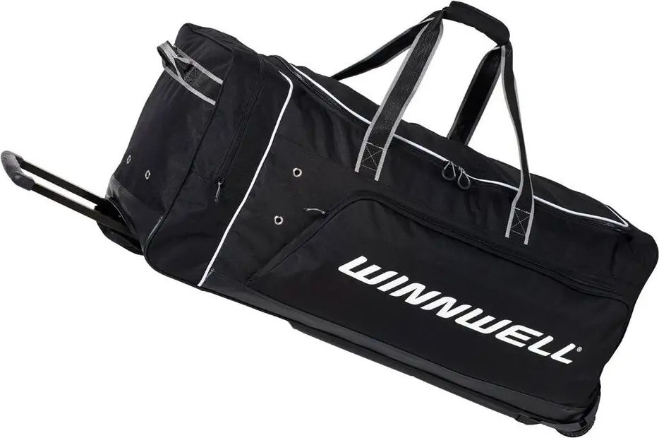 Winnwell Taška Winnwell Premium Wheel Bag s madlem, černá, Junior, 36" - obrázek 1