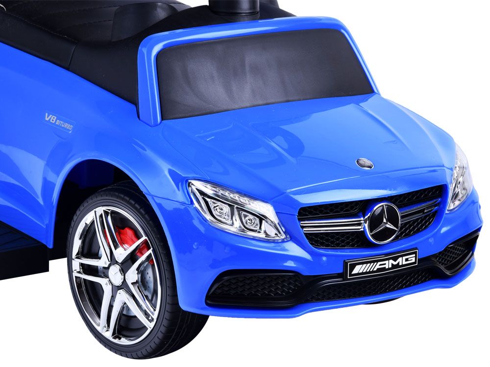 Odrážedlo s vodící tyčí Mercedes Benz AMG C63 Coupe - modré - obrázek 10