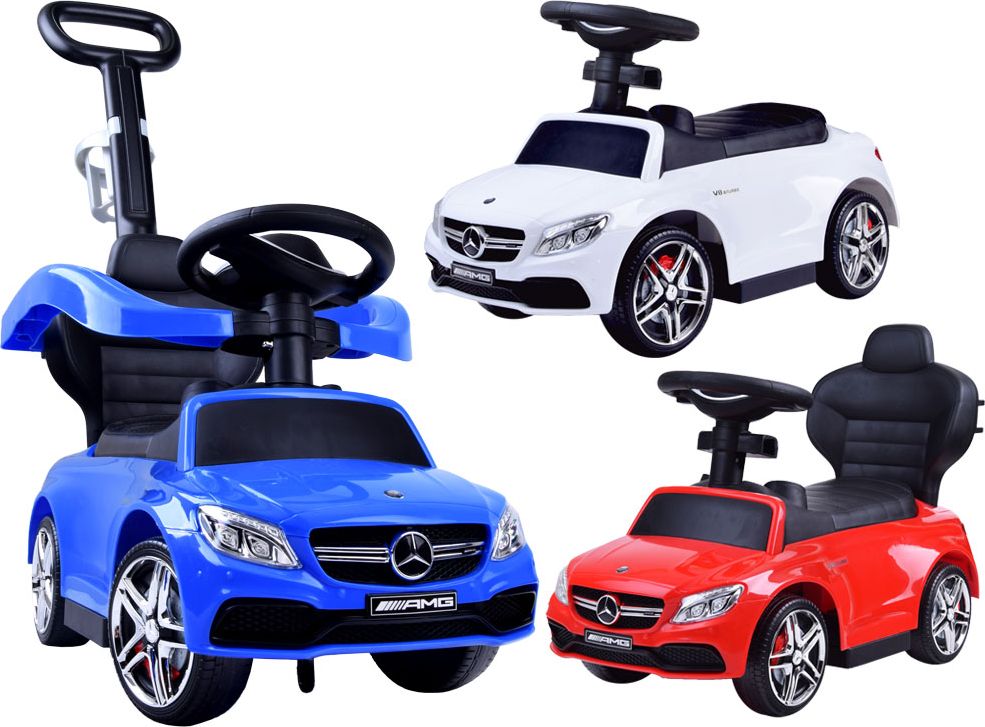 Odrážedlo s vodící tyčí Mercedes Benz AMG C63 Coupe - modré - obrázek 16