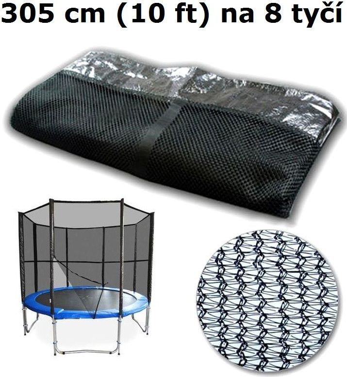 Ochranná síť na trampolínu 305 cm (10 ft) na 8 tyčí - obrázek 1
