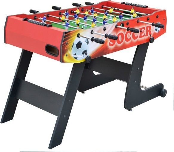 Skládací stolní fotbal - červený - obrázek 1