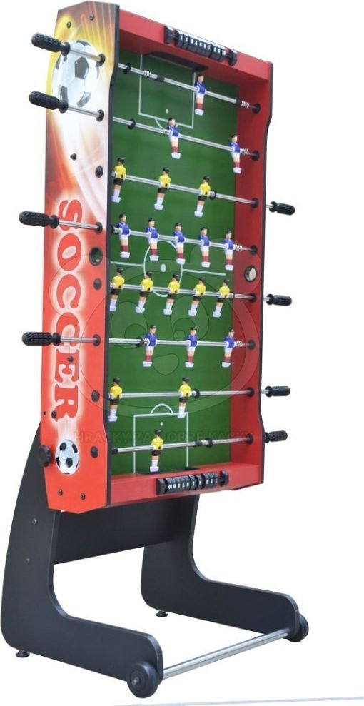 Skládací stolní fotbal - červený - obrázek 3