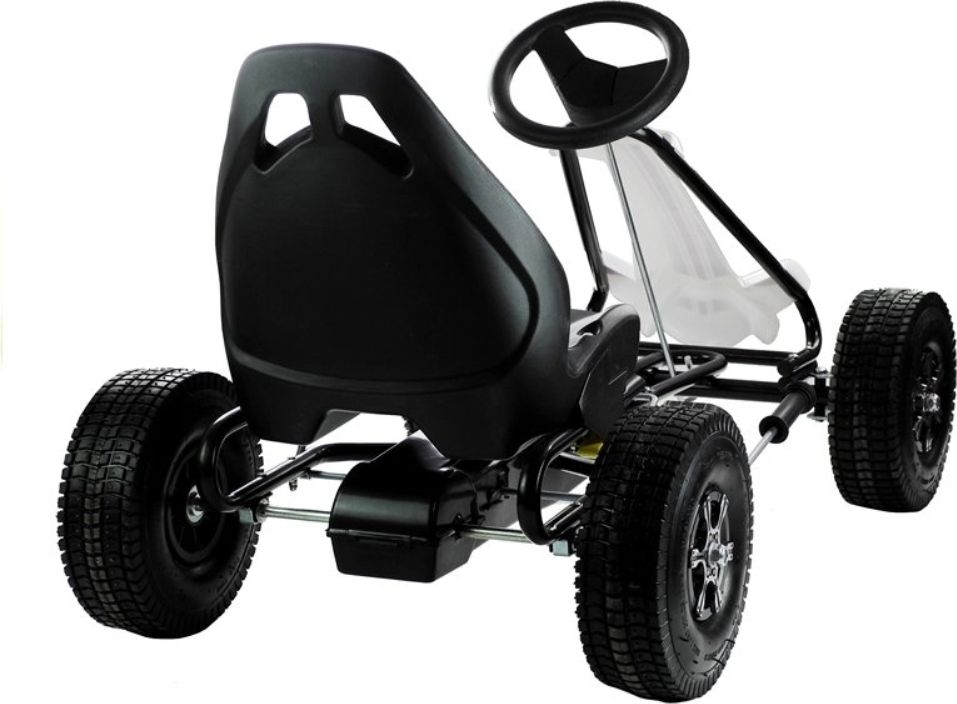 Šlapací motokára Gokart Monster - bílá - obrázek 5