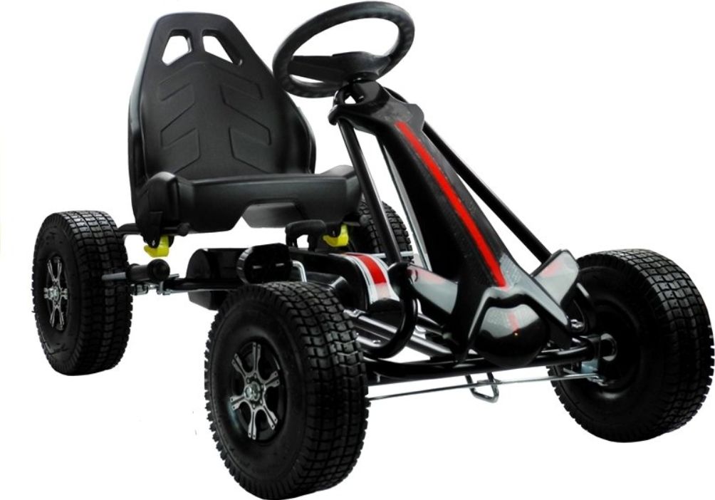 Šlapací motokára Gokart Monster - bílá - obrázek 10