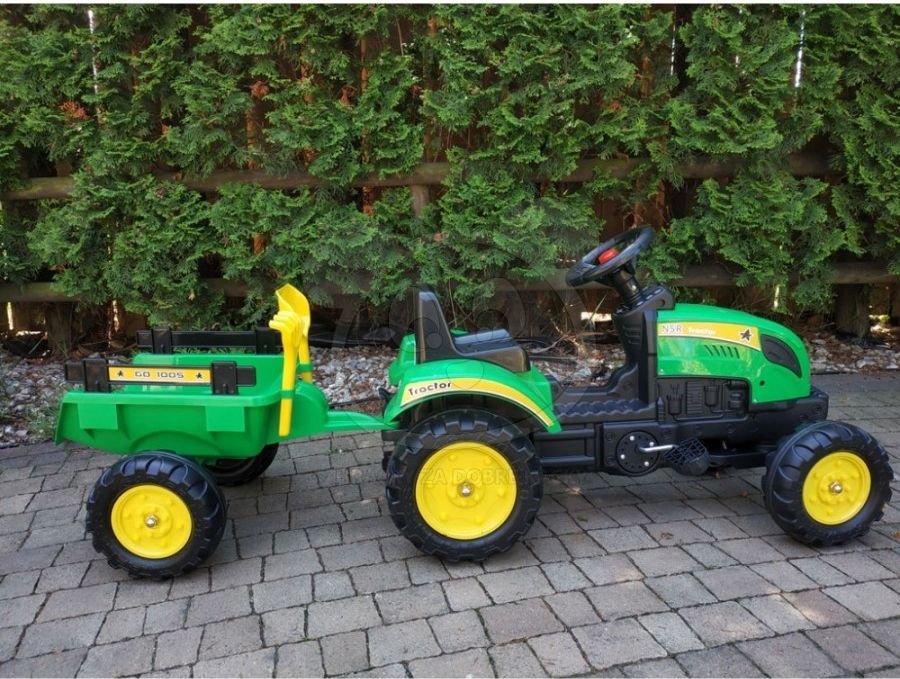 Šlapací traktor Branson s přívěsem - obrázek 4