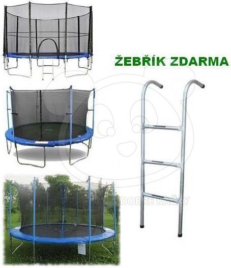 Trampolína 244 cm ATHLETIC24 se sítí+schůdky zdarma - obrázek 3