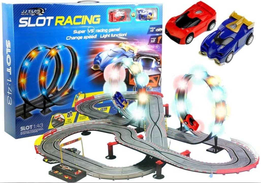Velká autodráha se světelnými loopy - obrázek 1