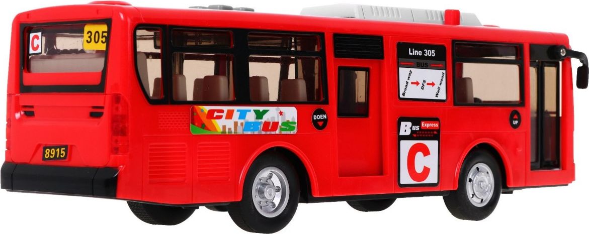 Velký hrací školní autobus - modrý - obrázek 4