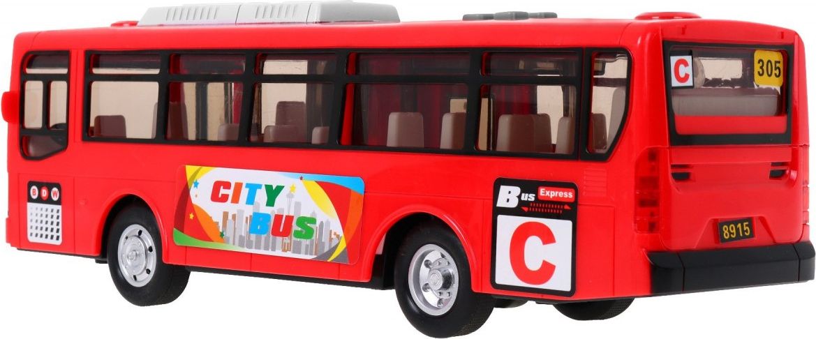 Velký hrací školní autobus - modrý - obrázek 5