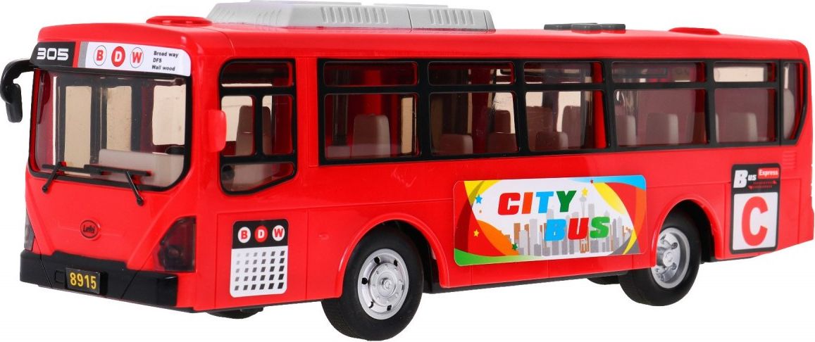 Velký hrací školní autobus - modrý - obrázek 6