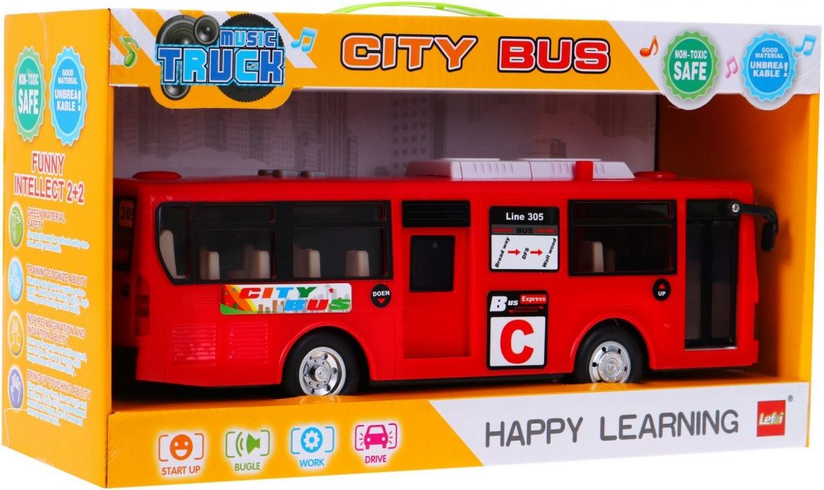 Velký hrací školní autobus - modrý - obrázek 8