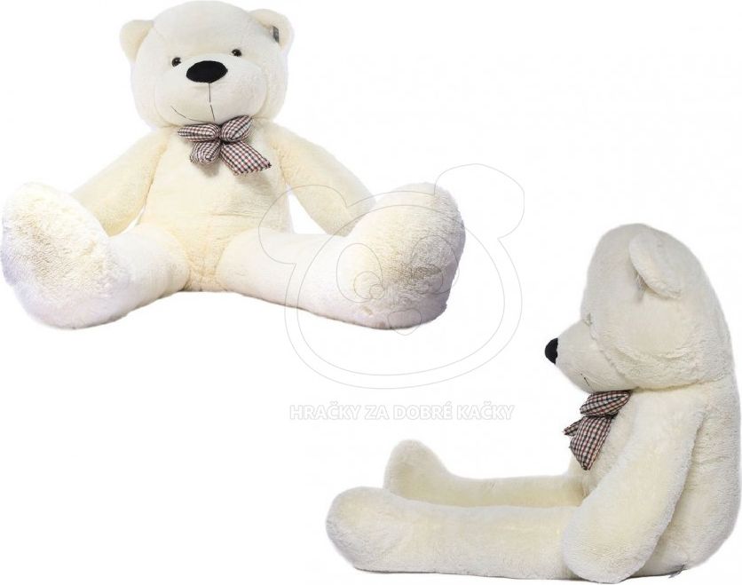 Velký plyšový medvěd Classico 150 cm bílý - obrázek 3