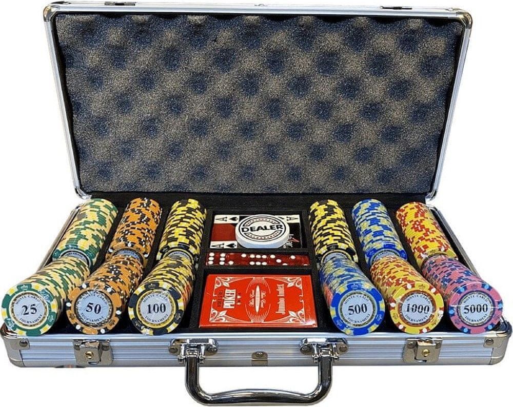 Atomia Pokerová sada Monte Carlo 300 ks, 14g, vysoké hodnoty - obrázek 1