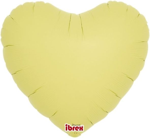 GoDan Balónek fóliový Srdce pastelové žluté 35 cm 5 ks - obrázek 1