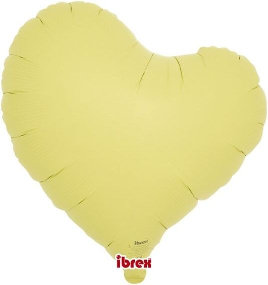 GoDan Balónek fóliový Křivé Srdce sv. žluté 35 cm 5 ks - obrázek 1