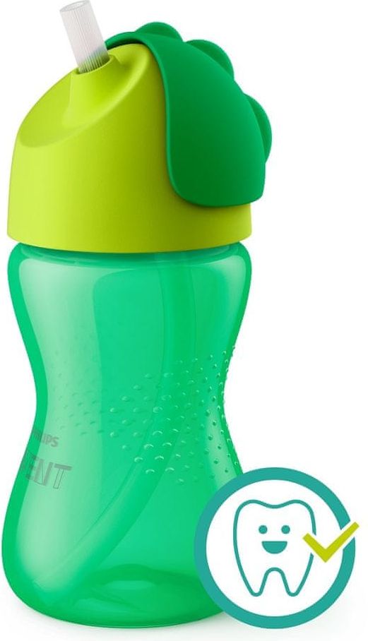 Philips Avent Hrneček s ohebným brčkem 300 ml zelená - obrázek 1