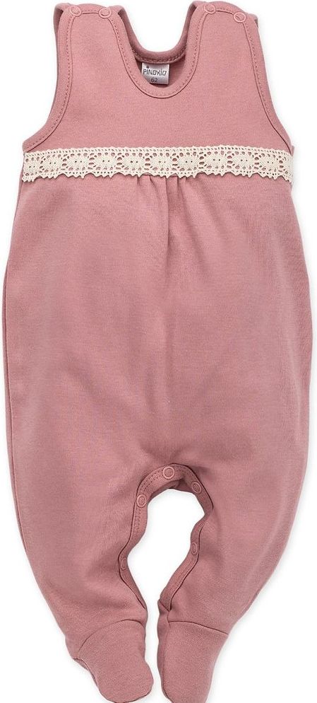 PINOKIO dívčí dupačky Petit Lou 56 růžová - obrázek 1
