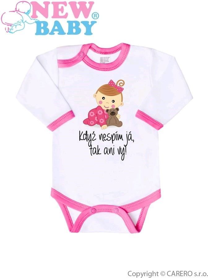 Body s potiskem New Baby Když nespím já, tak ani vy&nbsp;-&nbsp;86 (12-18m) - obrázek 1