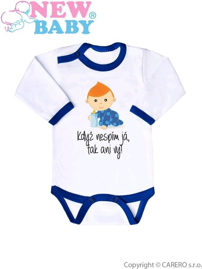 Body s potiskem New Baby Když nespím já, tak ani vy&nbsp;-&nbsp;86 (12-18m) - obrázek 1