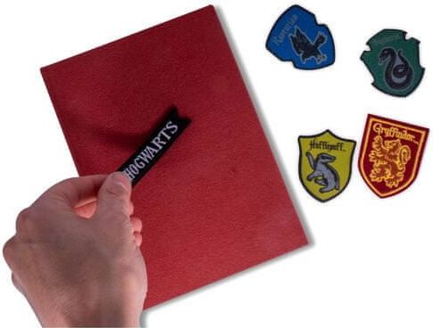 CurePink Poznámkový A5 blok Harry Potter Bradavické koleje 14,8 x 21 cm SLHP426 - obrázek 1