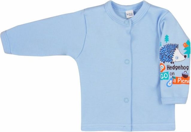 Kojenecký kabátek Bobas Fashion Ježek modrý - 80 (9-12m) - obrázek 1