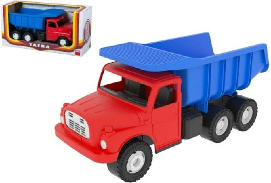 Dino Auto Tatra 148 plast 30cm červeno modrá v krabici - obrázek 1
