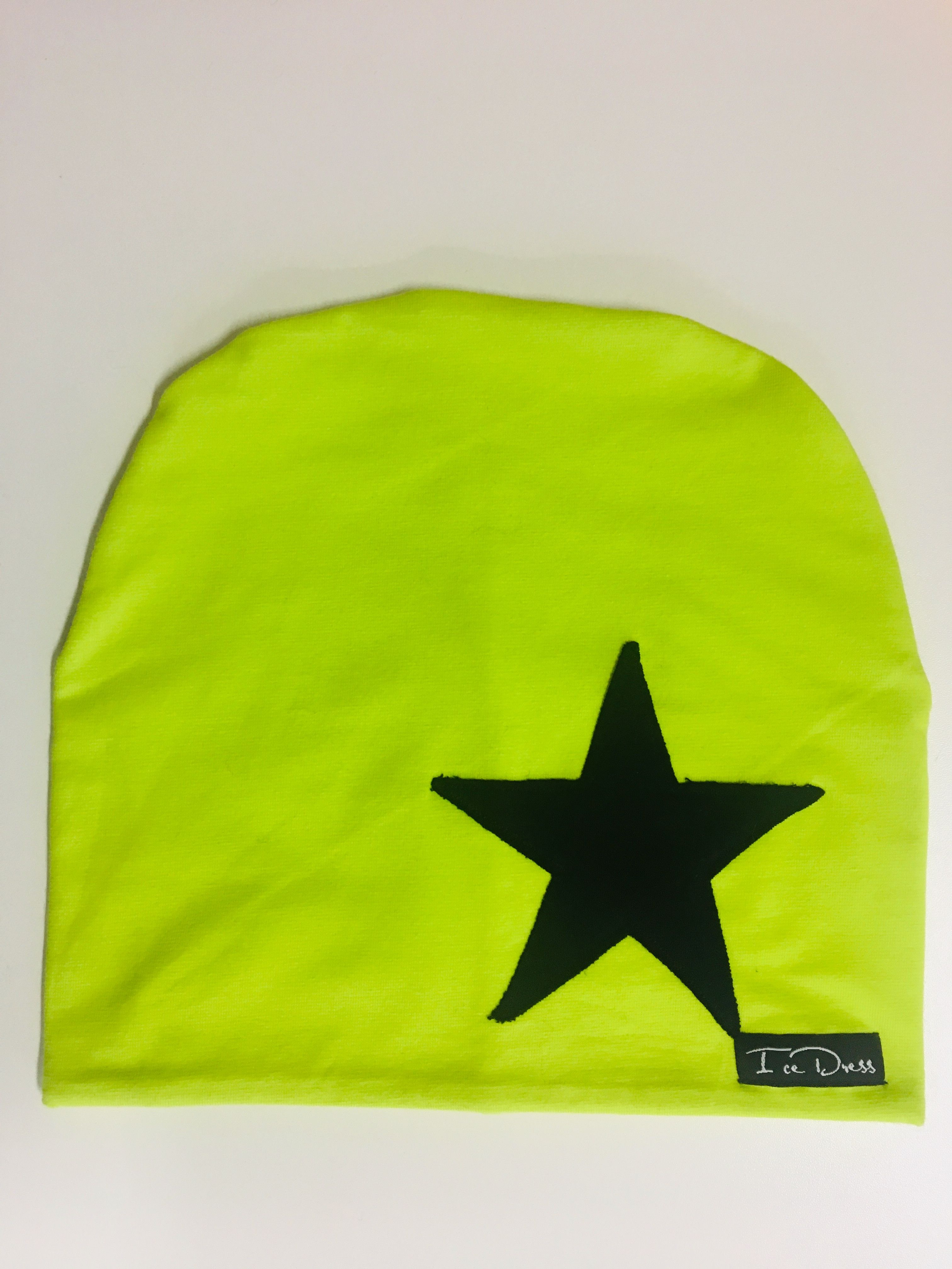 IceDress čepka Neon Yellow Star Velikost: Dospělá (vel.4) obvod 54-59cm - obrázek 1