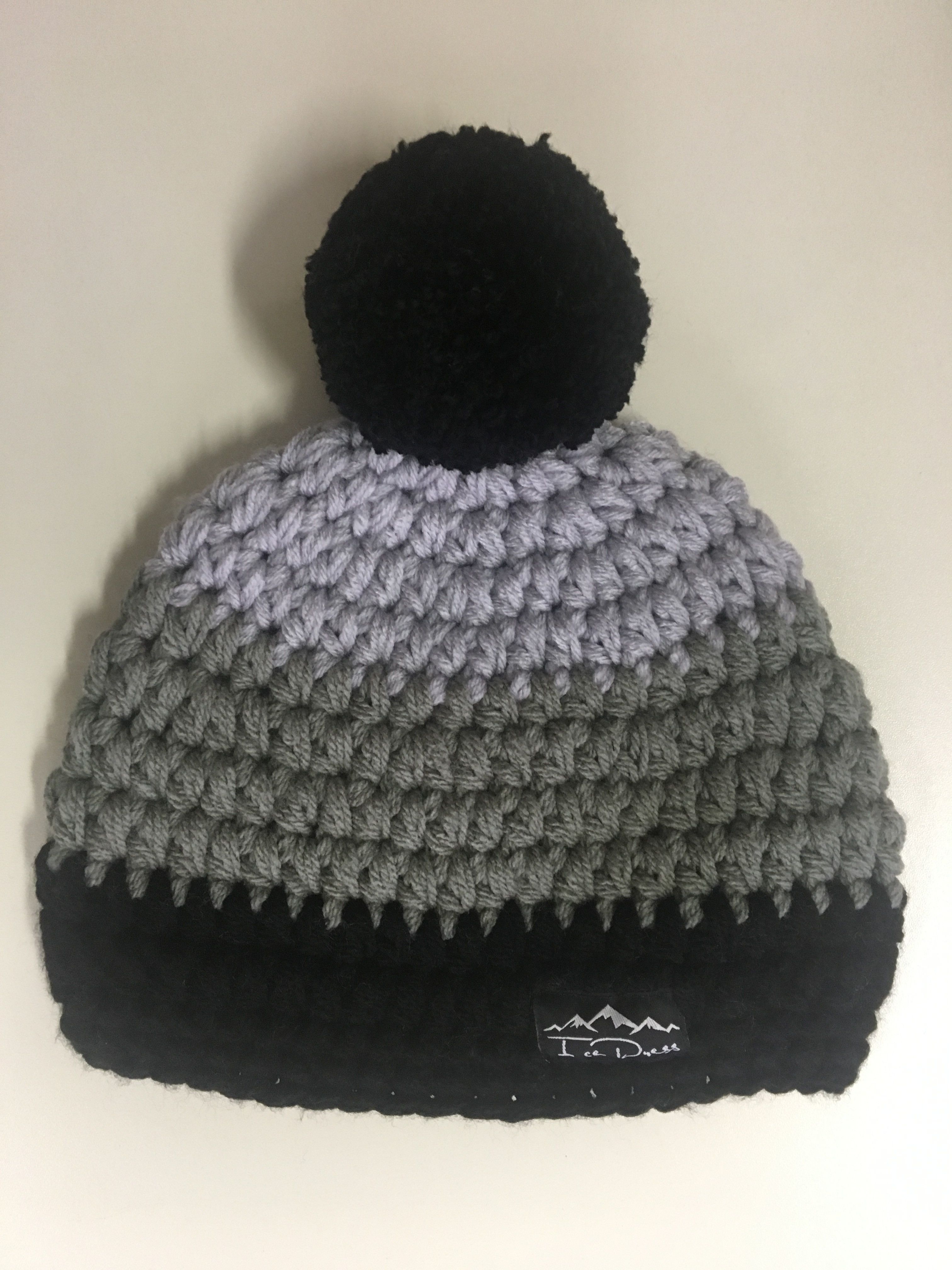 Háčkovaný kulich IceDress tmavý Velikost: Univerzální 52-58 cm - obrázek 1