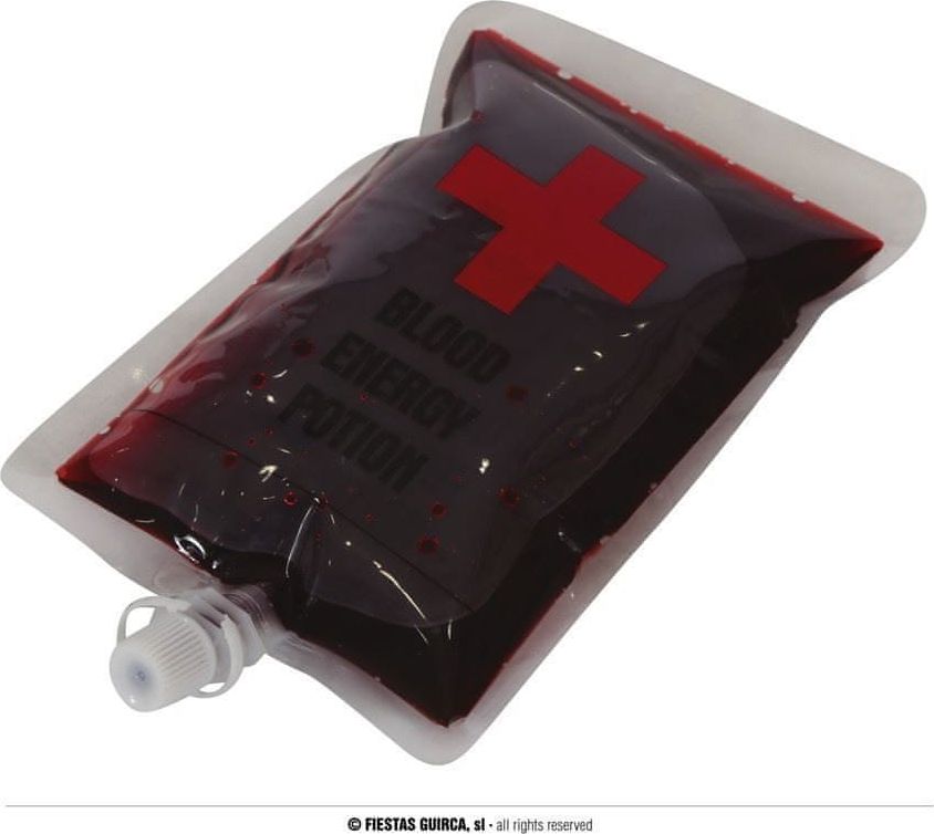 Párty krevní infúze s falešnou krví - Halloween - obrázek 1