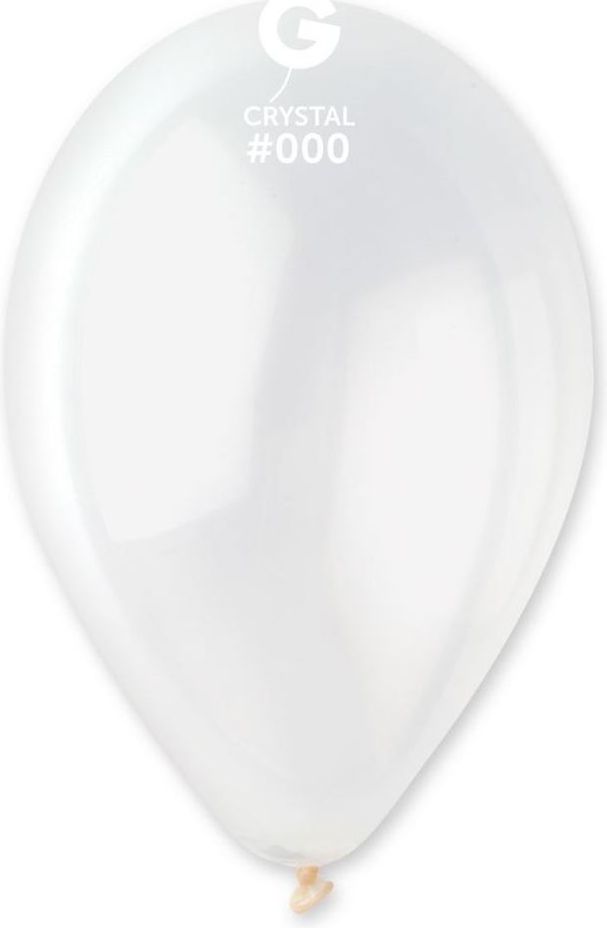 Gemar latexové balónky - čiré - transparentní - 100 ks - 26 cm - obrázek 1