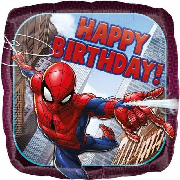 Fóliový balónek Spiderman - Happy Birthday - 43 cm - obrázek 1