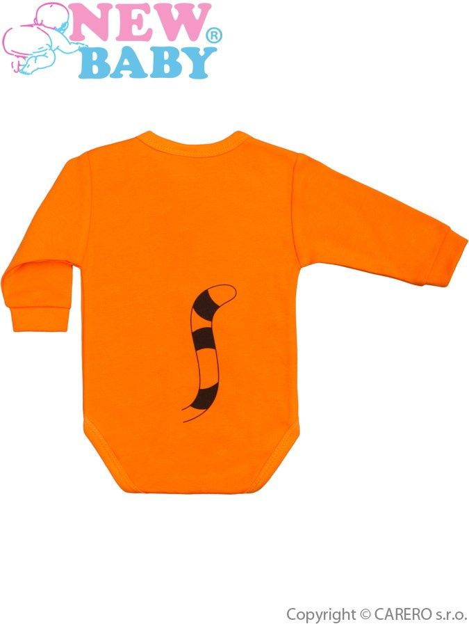 Kojenecké body s dlouhým rukávem New Baby Zvířátko Tygřík oranžové - 86 (12-18m) - obrázek 3