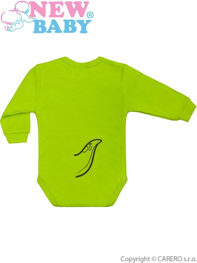 Kojenecké body s dlouhým rukávem New Baby Zvířátko Dinosaurus světle zelené&nbsp;-&nbsp;74 (6-9m) - obrázek 3