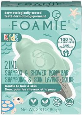 Foamie Dětské sprchové mýdlo na tělo a vlasy Mango & Coconut (2 in 1 Shampo & Shower Body Bar) 80 g - obrázek 1