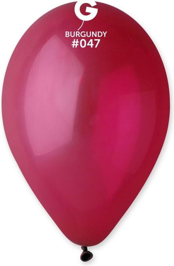 Gemar latexové balónky - bordeaux - červená - 100 ks - 26 cm - obrázek 1