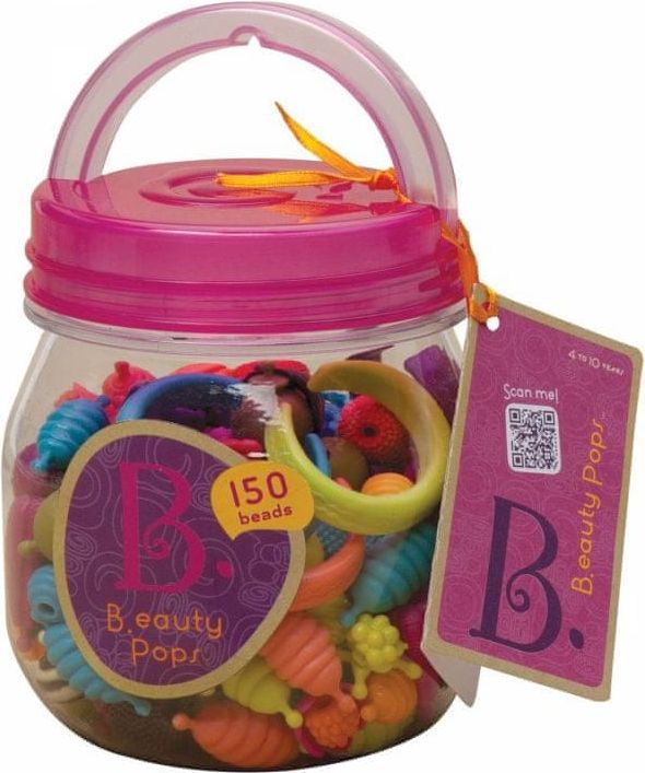 B.toys Spojovací korále a tvary Beauty Pops 150 ks - obrázek 1
